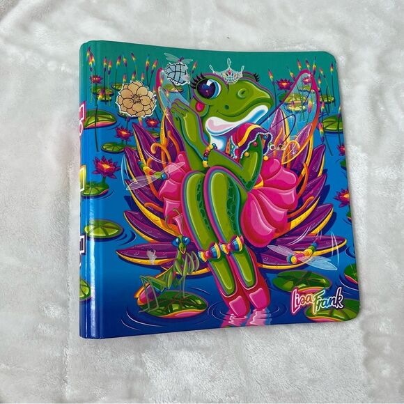Vintage Lisa Frank Frog Ballerina Princess 3 Ring binder. Y2K. Good condition. - Picture 1 of 5